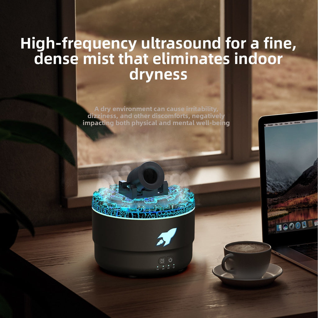 Household Humidifier with Aromatherapy and Atmosphere Light